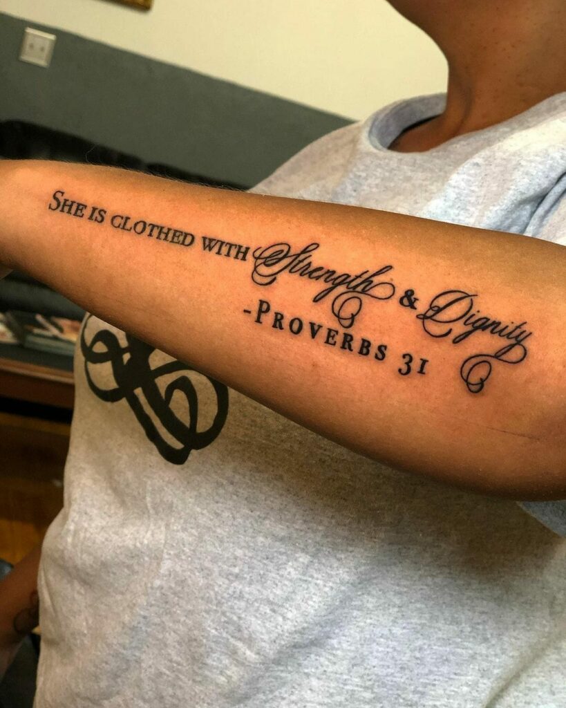 The Biblical Verse Tattoo For Women