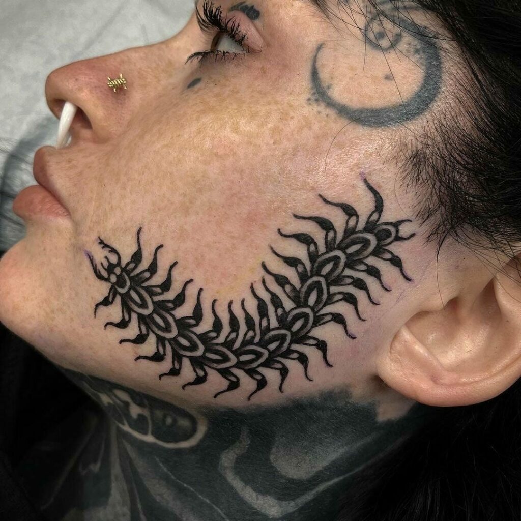 The Centipede Filler Tattoo