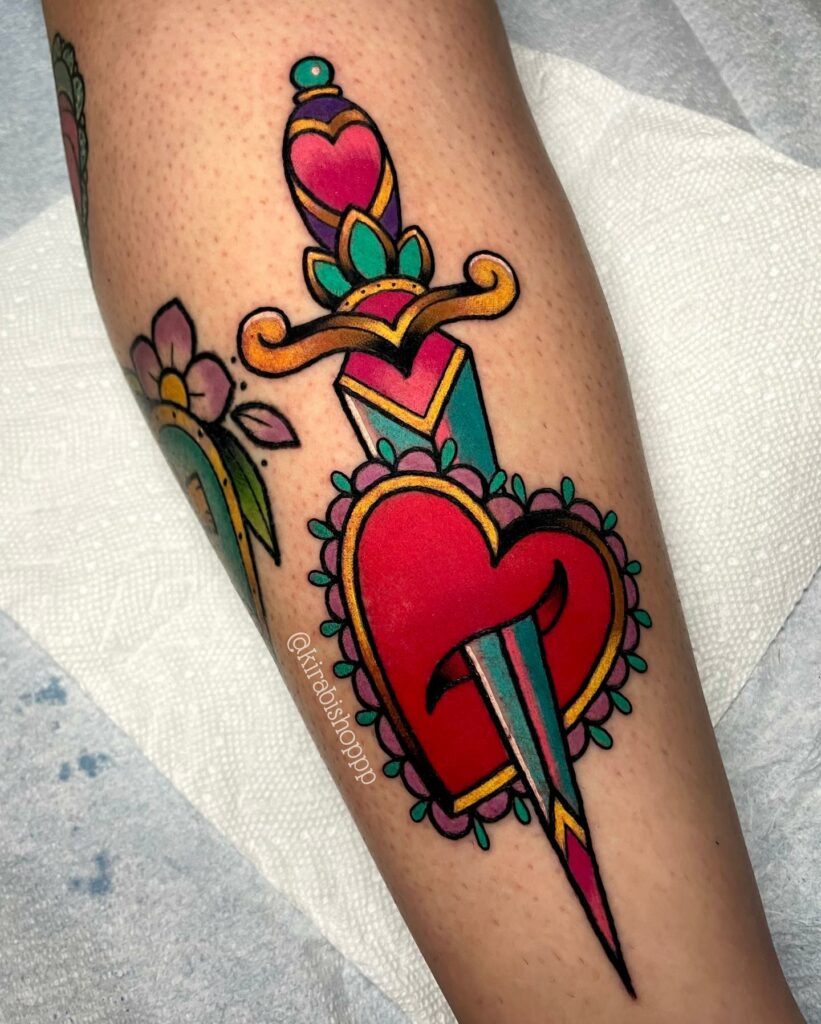 The Dagger In The Heart Tattoo