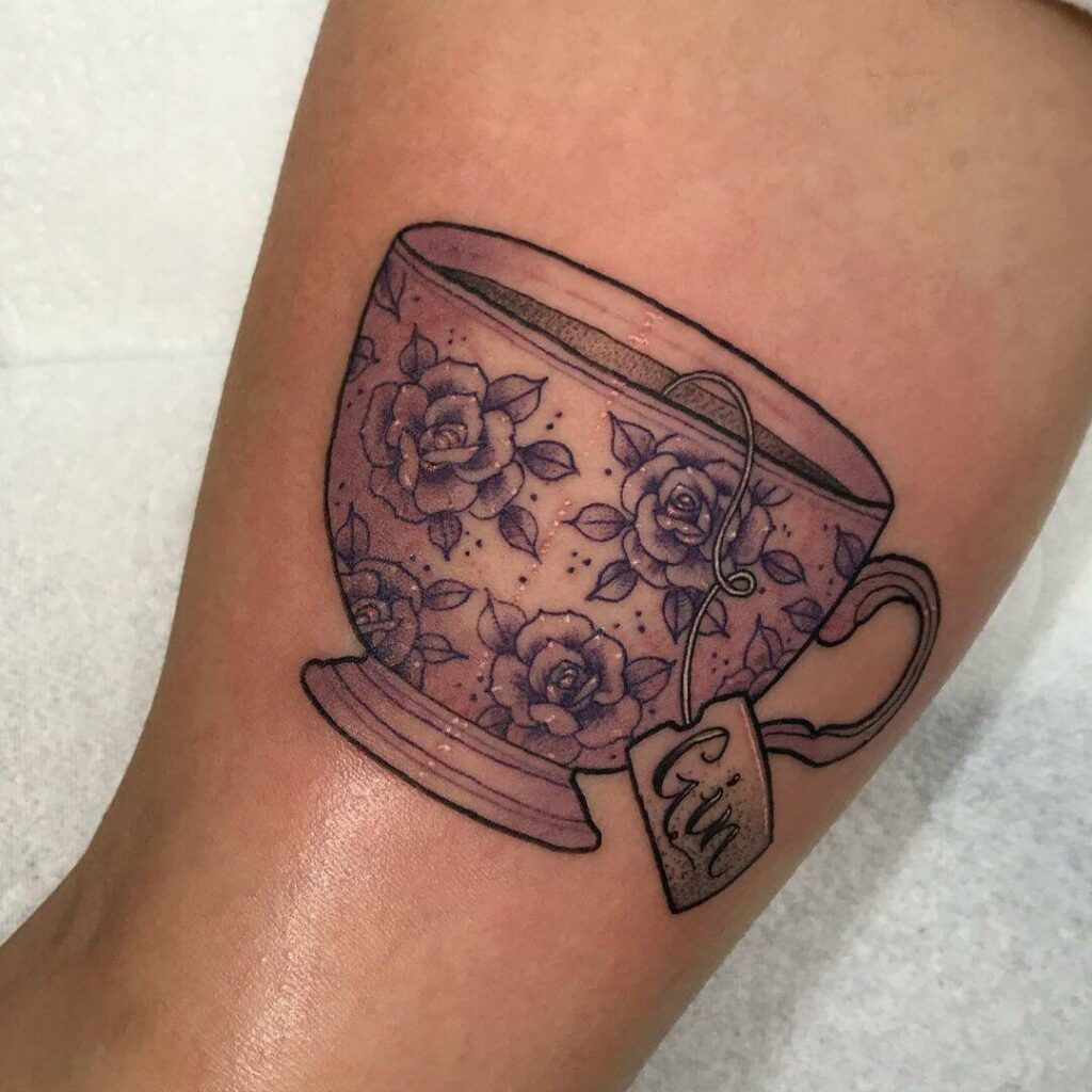 The Floral Teacup Tattoo