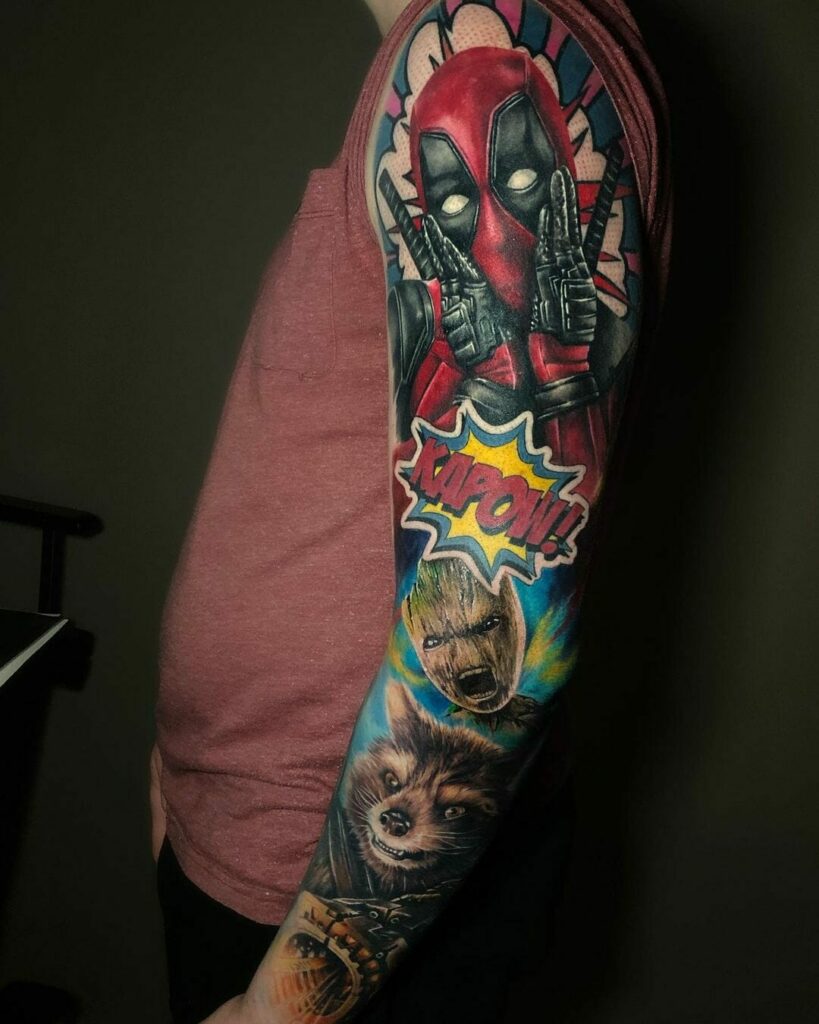 Look at This Frickin GUARDIANS OF THE GALAXY Tattoo Sleeve  Nerdist