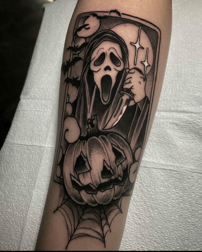 The Halloween-Themed Ghostface Taboo Tattoo