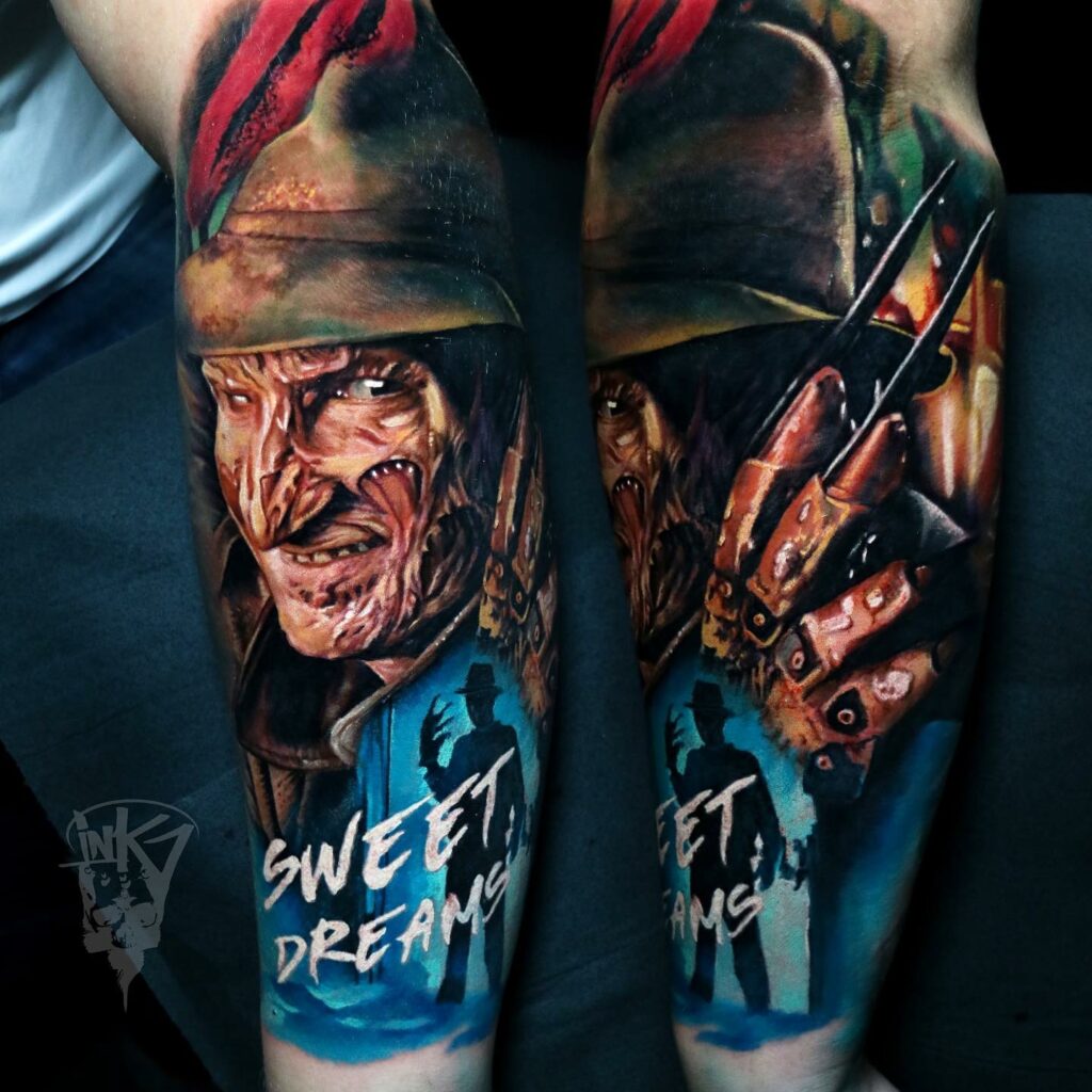 The Hyper-Realistic Freddy Krueger Tabboo Tattoo