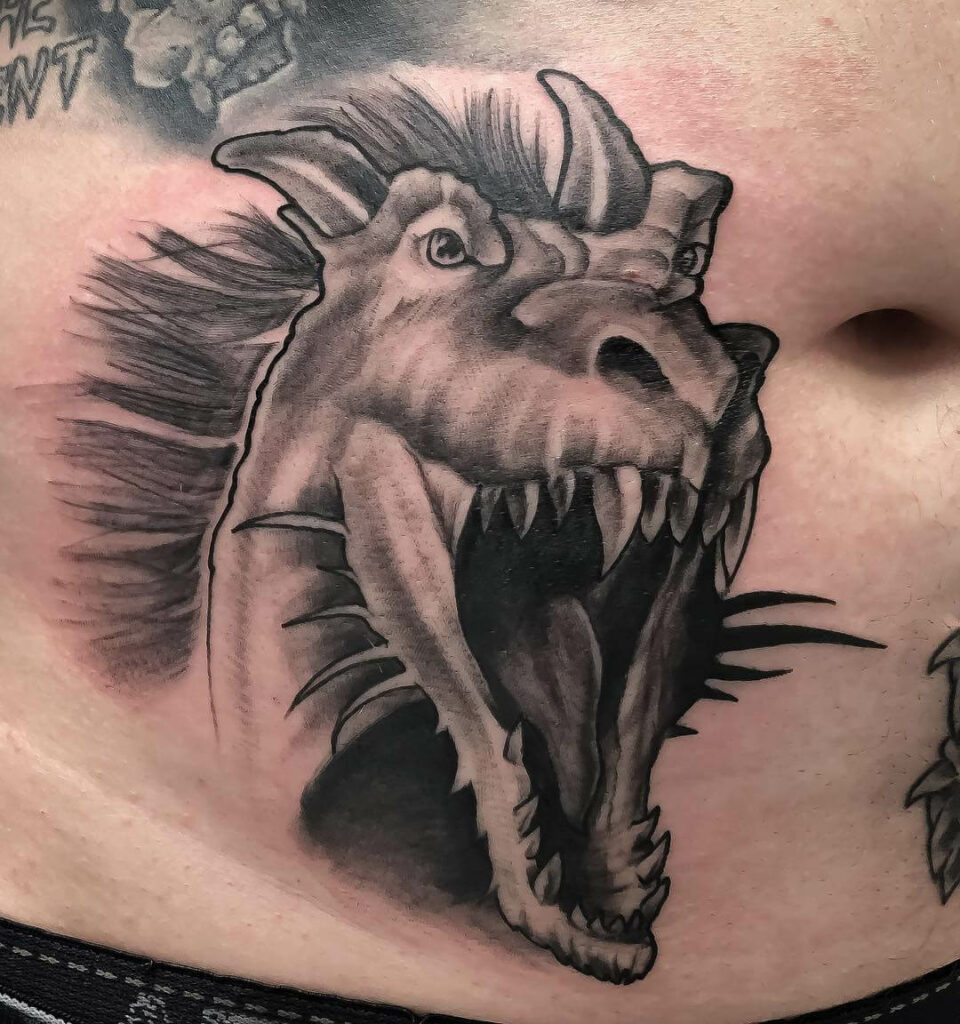 The Majestic Dragon Head Tattoo