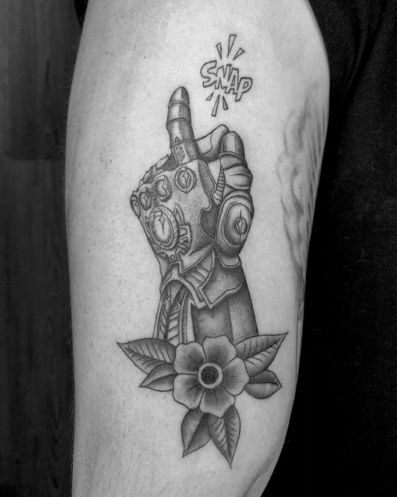 Nano Gauntlet Tattoo GIF by Stephen Kiel  Gfycat