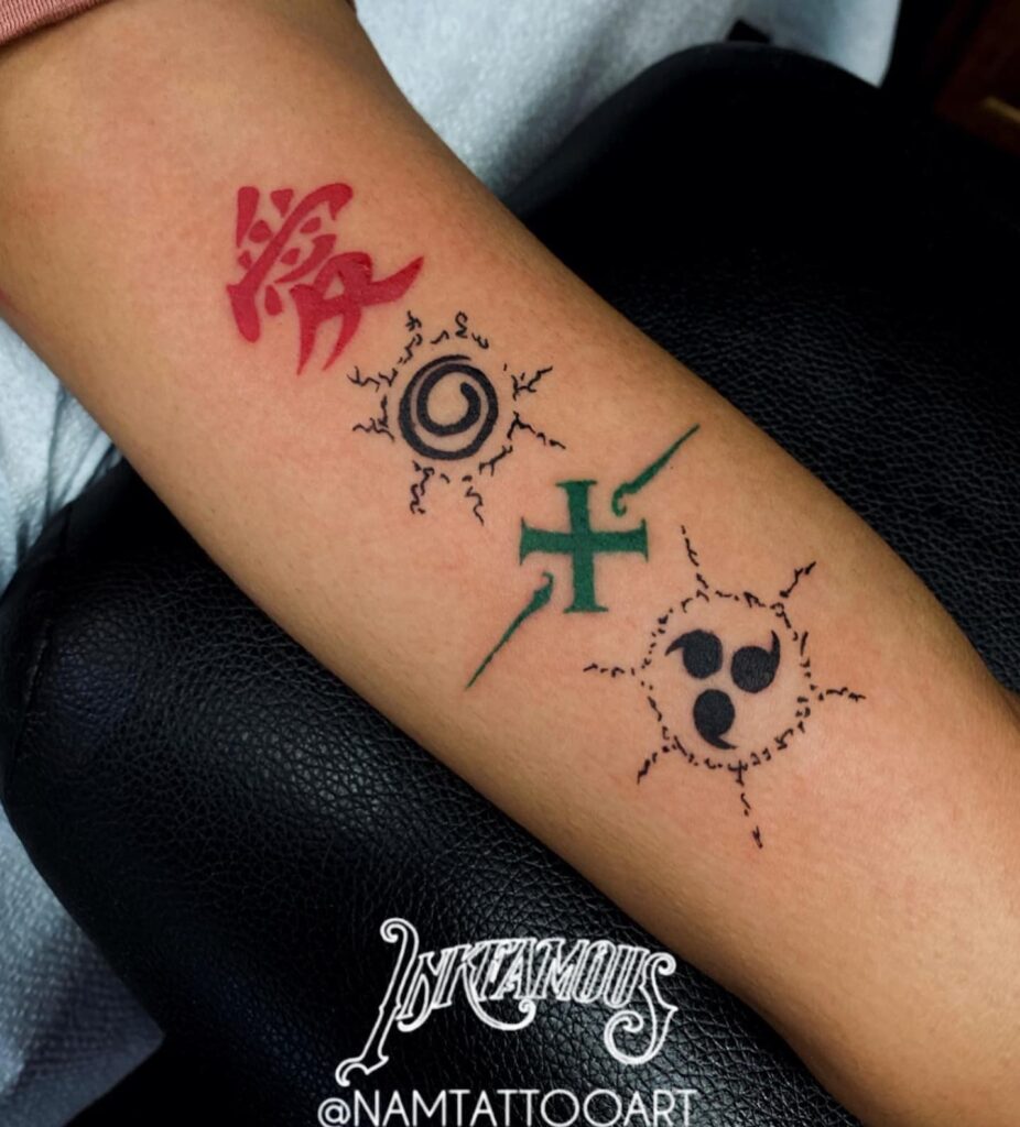 The Naruto Seals X Gaara's Symbol Tattoo