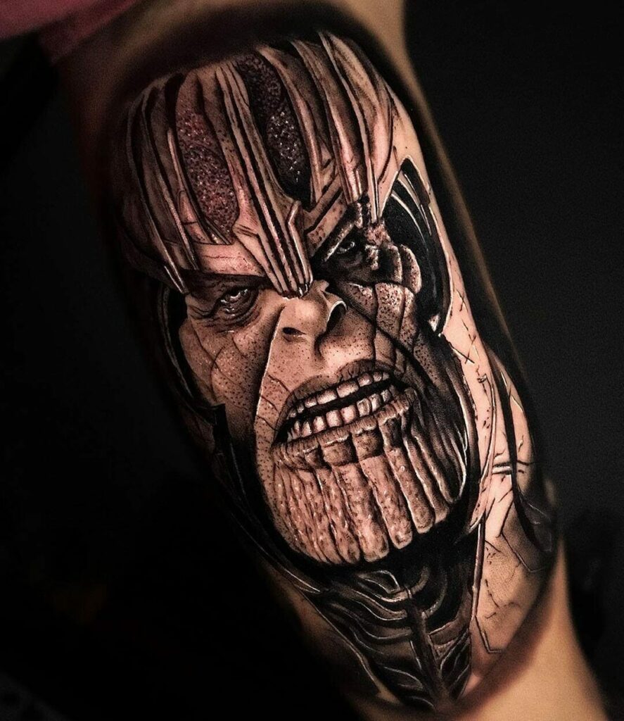 The Portrait of Thanos Tattoo