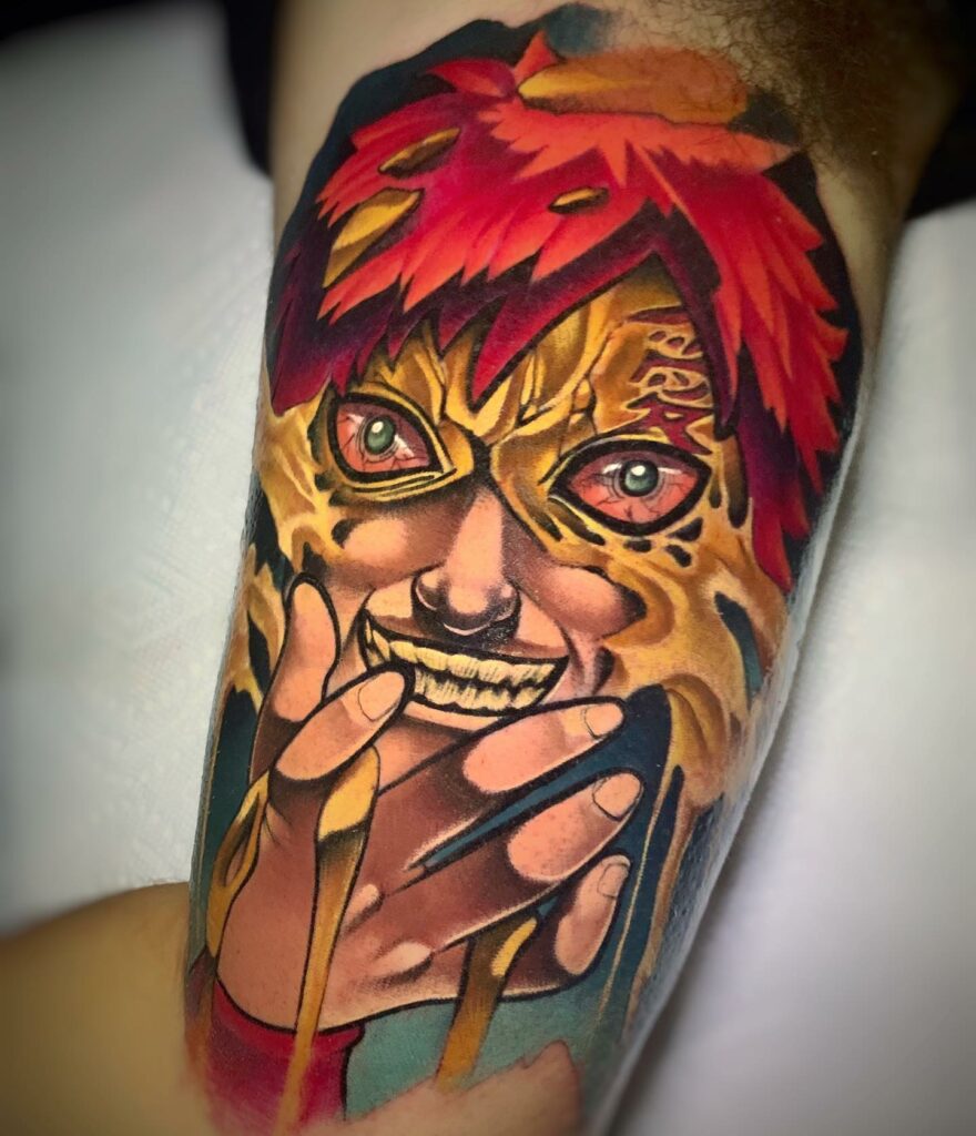 The Realistic Gaara X Sand Shield Tattoo