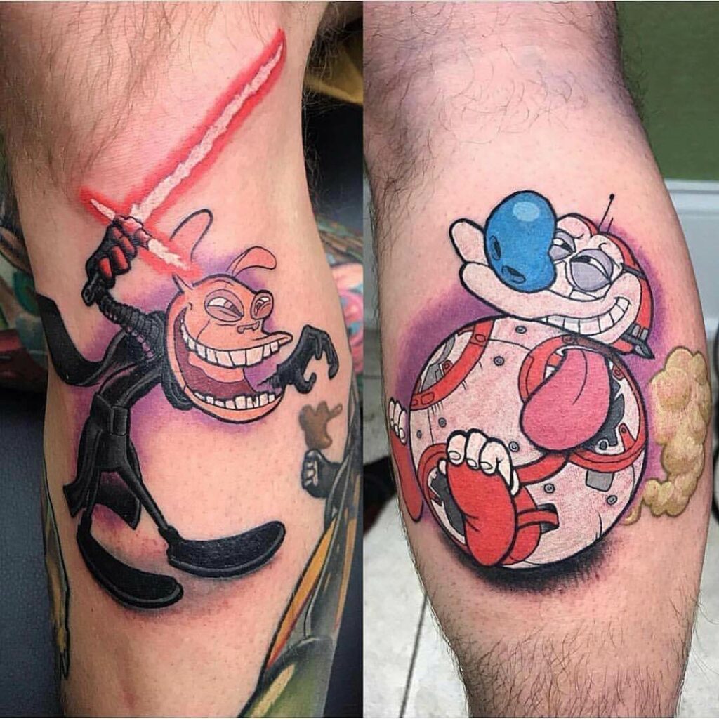 'The Ren & Stimpy Show' Crossover Tattoo