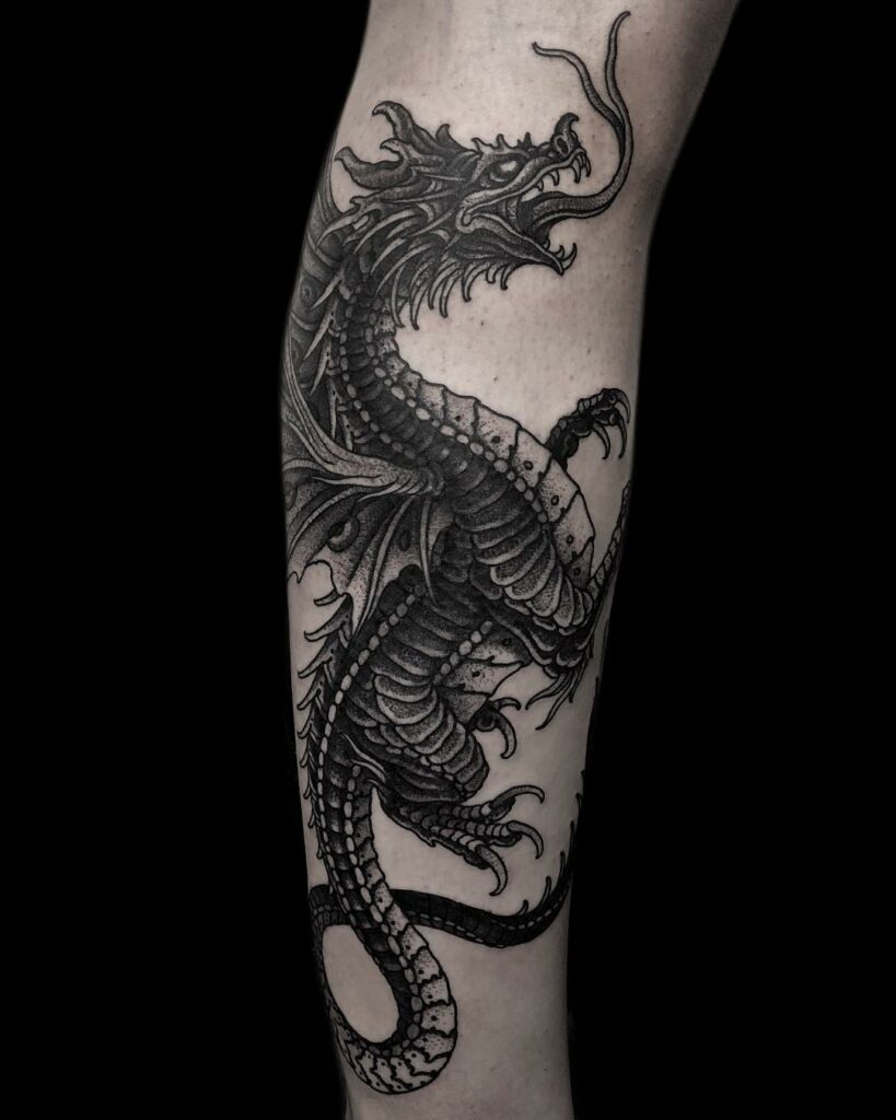 The Savage Celtic Dragon Tattoo