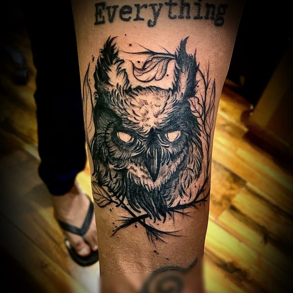 The Scary Owl Tattoo