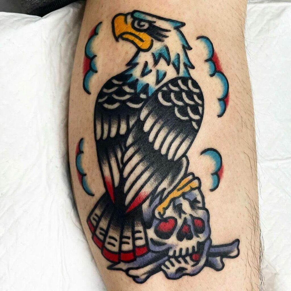 The Small Grey Eagle Tattoo Design