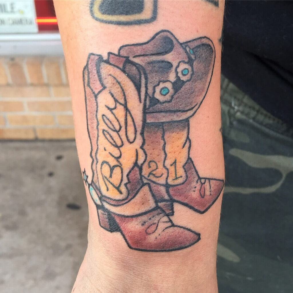 The Tattoo of Billy The Kid's Boots