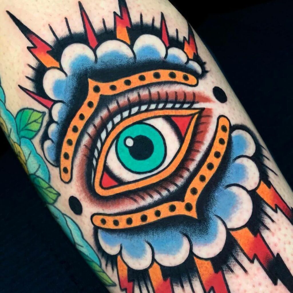 The Third Eye In Traditional Tattoo Style