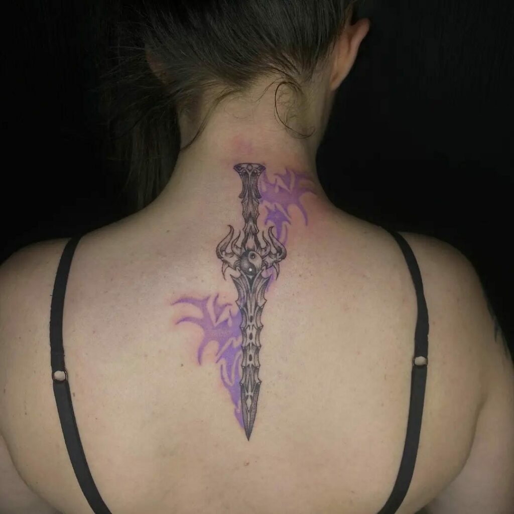 The Tribal Designs With The Tribal Sword Tattoos For Women