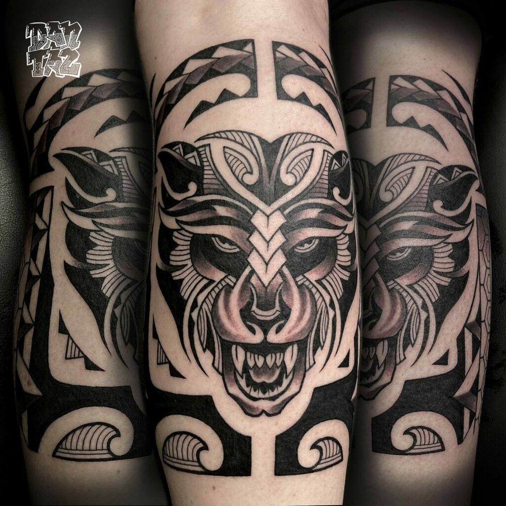 The Tribal Wolf Tattoo