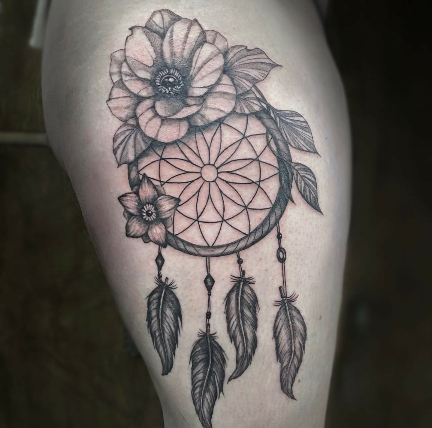 13+ Thigh Unique Dream Catcher Tattoo Ideas That Will Blow Your Mind