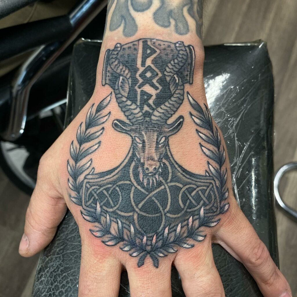 Thor's Hammer Viking Tattoos