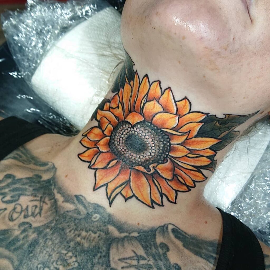 Sunflower mandala undercut tattoo  Undercut tattoos Neck   Undercut  tattoos Sunflower tattoos Neck tattoo