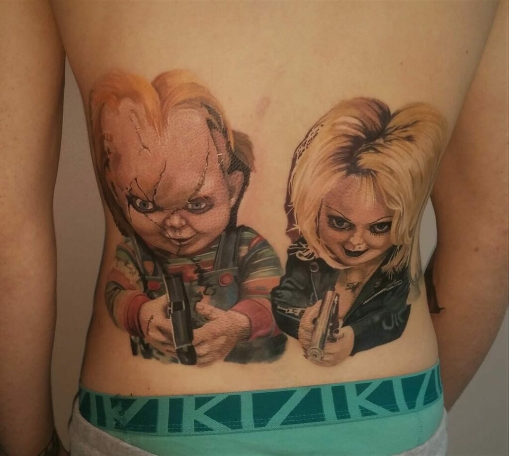 Tiffany Bride of Chucky Portrait  Lets do some More Portriats hit me up   DOWNZ TATTOOS brideofchucky Chucky tiffany chuckybrideofchucky  By  DOWNZ TATTOOS  Facebook