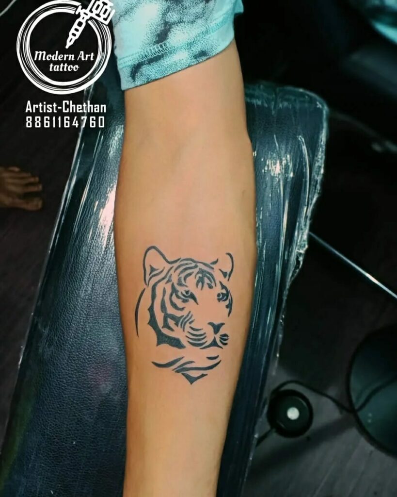 Minimalist tiger tattoo  TikTok