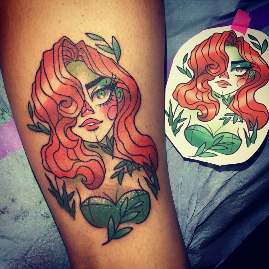 4 Nice Poison Ivy Tattoo Designs