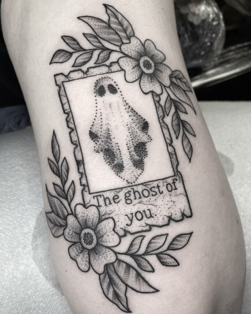 Tiny Ghost Tattoo