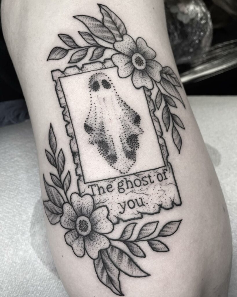 Valentines day ghost by Rob at Brooklyn Tattoo CT  rtattoos