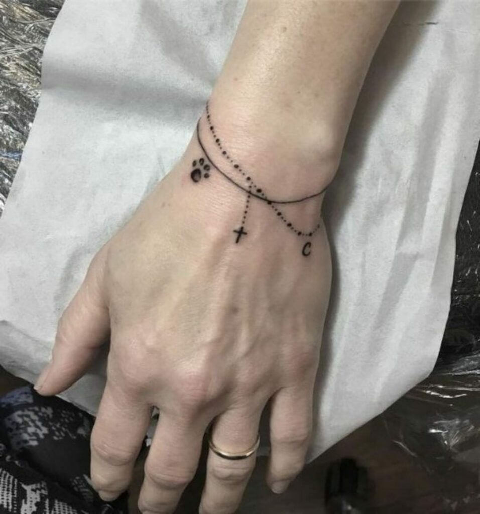 Hand Rosary Tattoo  Realistic Temporary Tattoos  TattooIcon