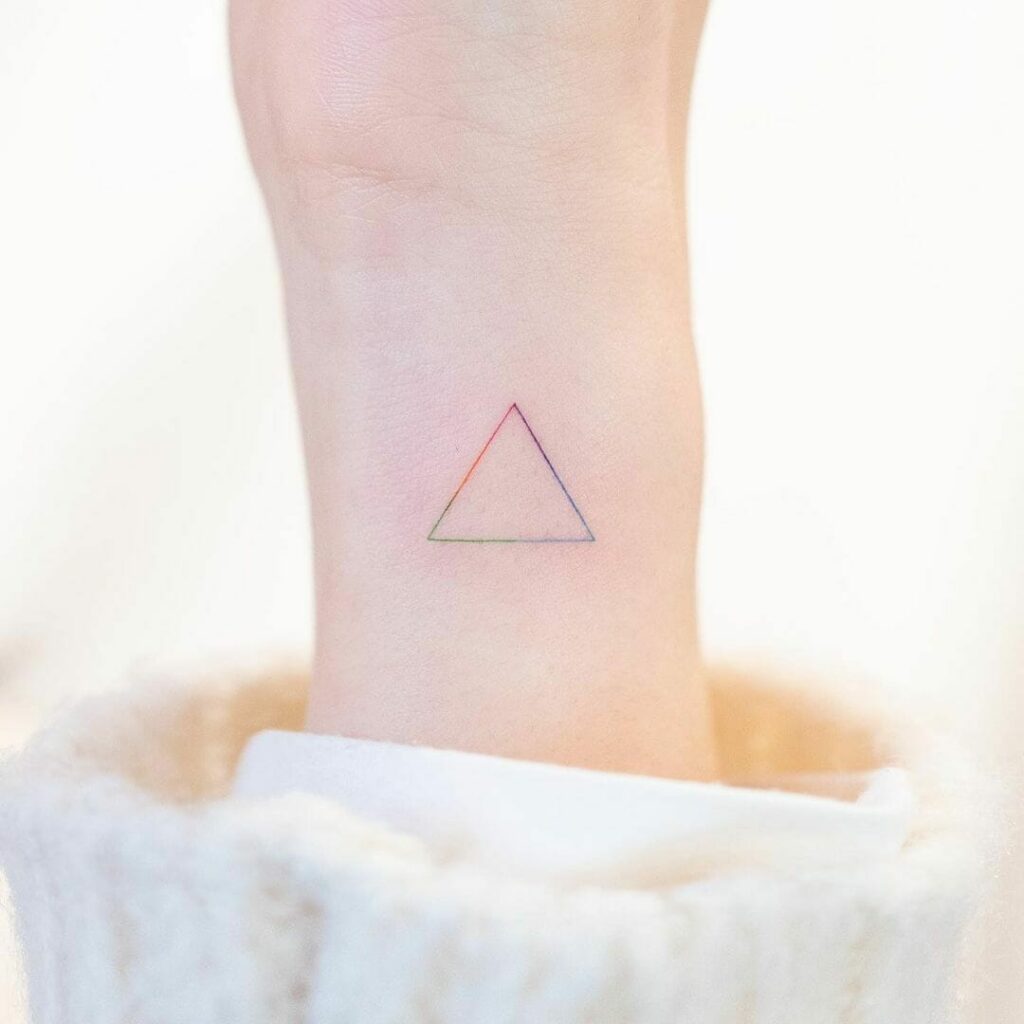 Tiny Triangle Tattoos