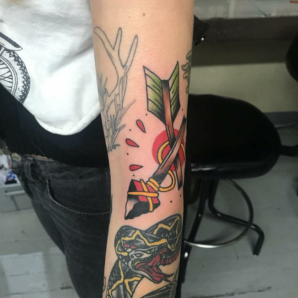 Traditional Arrow Tattoo