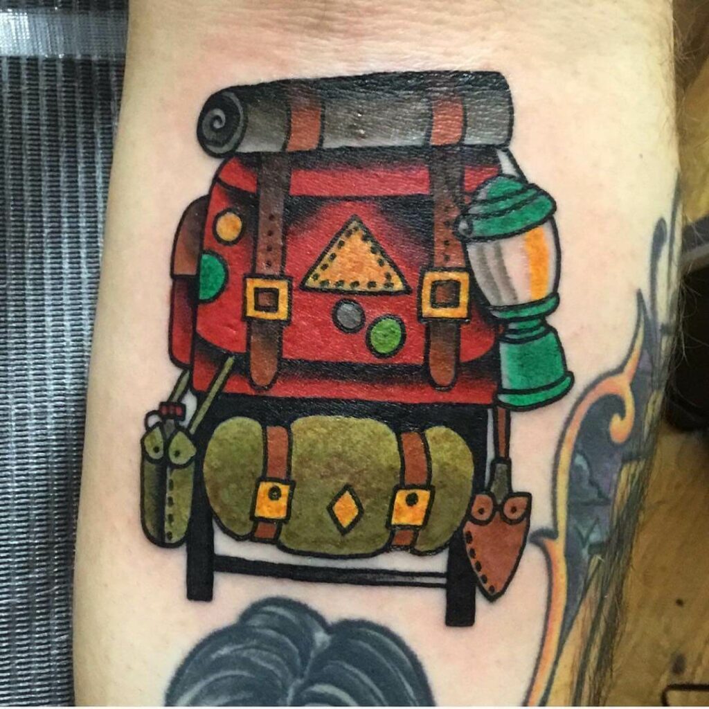 Traditional Backpack Tattoo