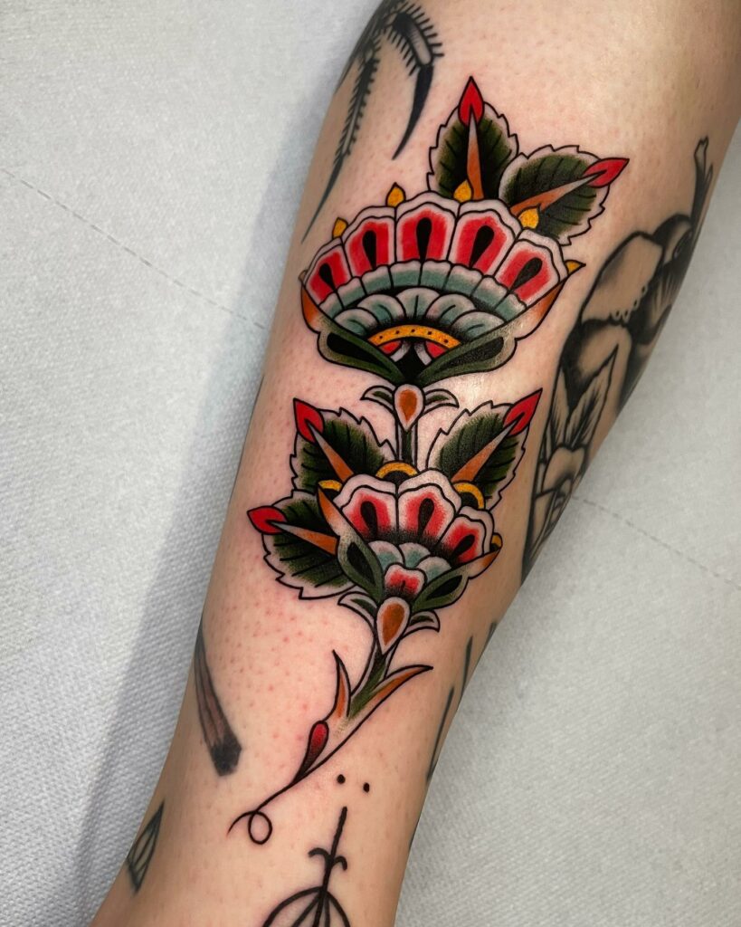 american traditional tattoo sleeve