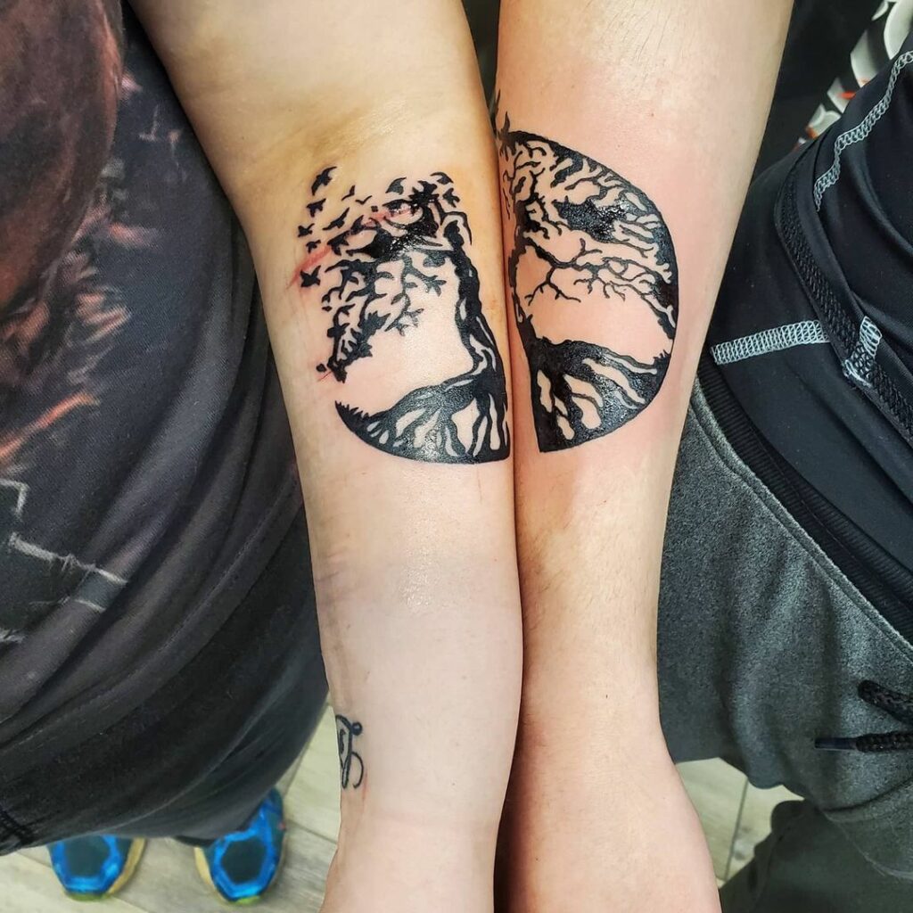 Tree Of Life Couple Tattoo