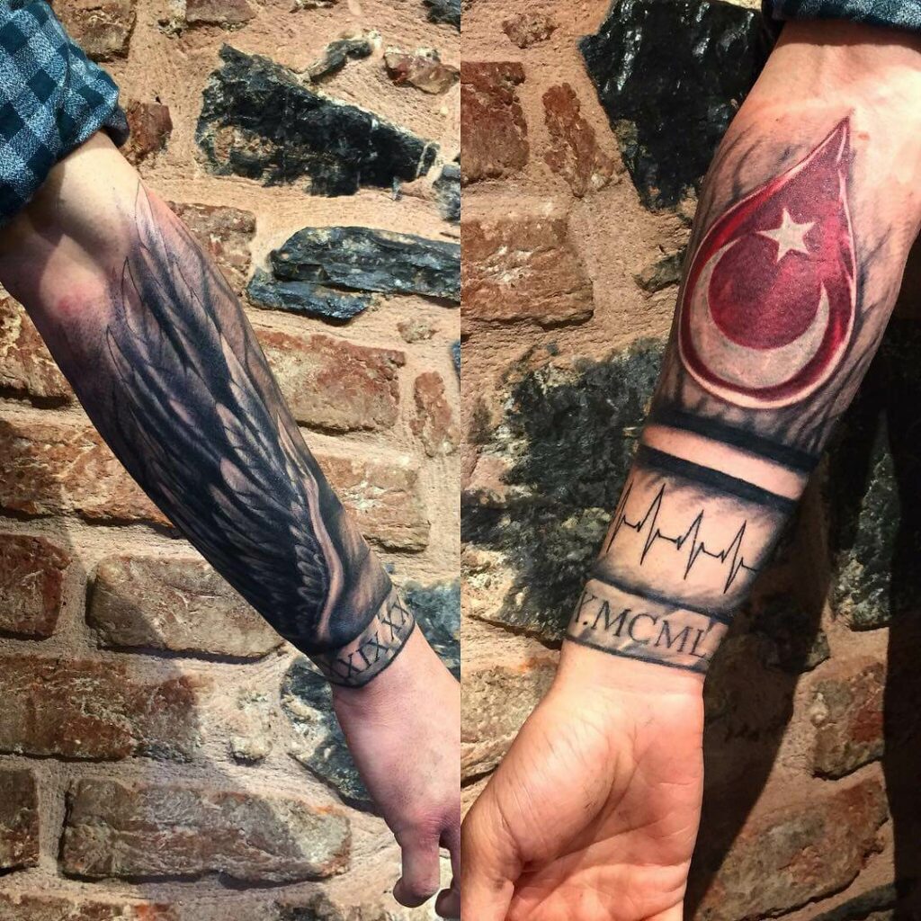 Turkey Whole Arm Tattoo