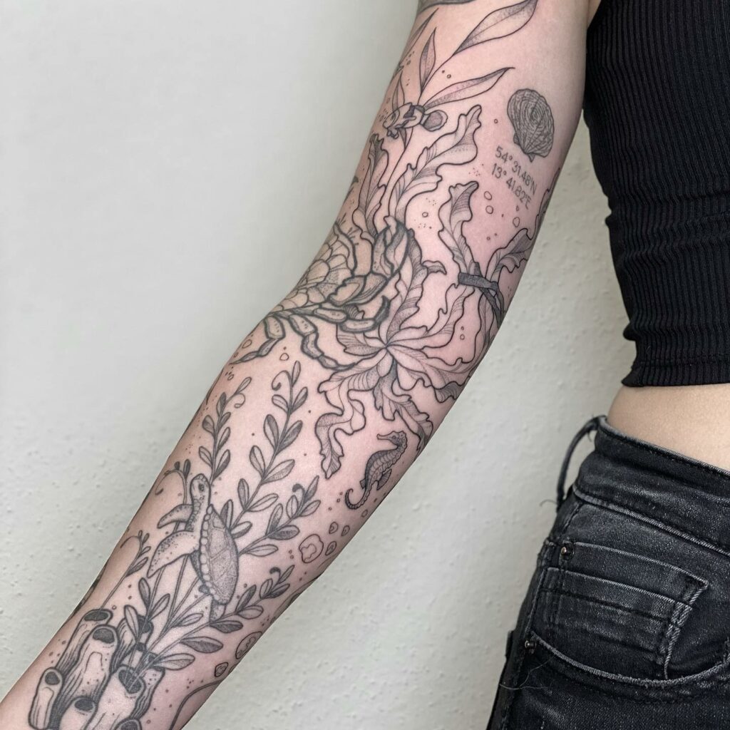 Underwater Sleeve Tattoo