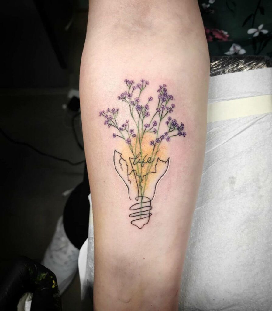 Hand poked babys breath tattoo  Tattoogridnet