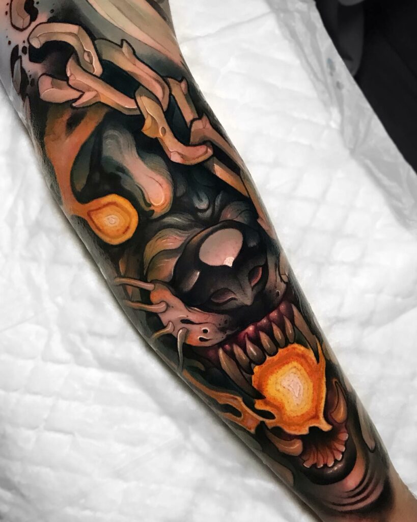 Fenrir tattoo Ver2 by FenrirofChaos on DeviantArt