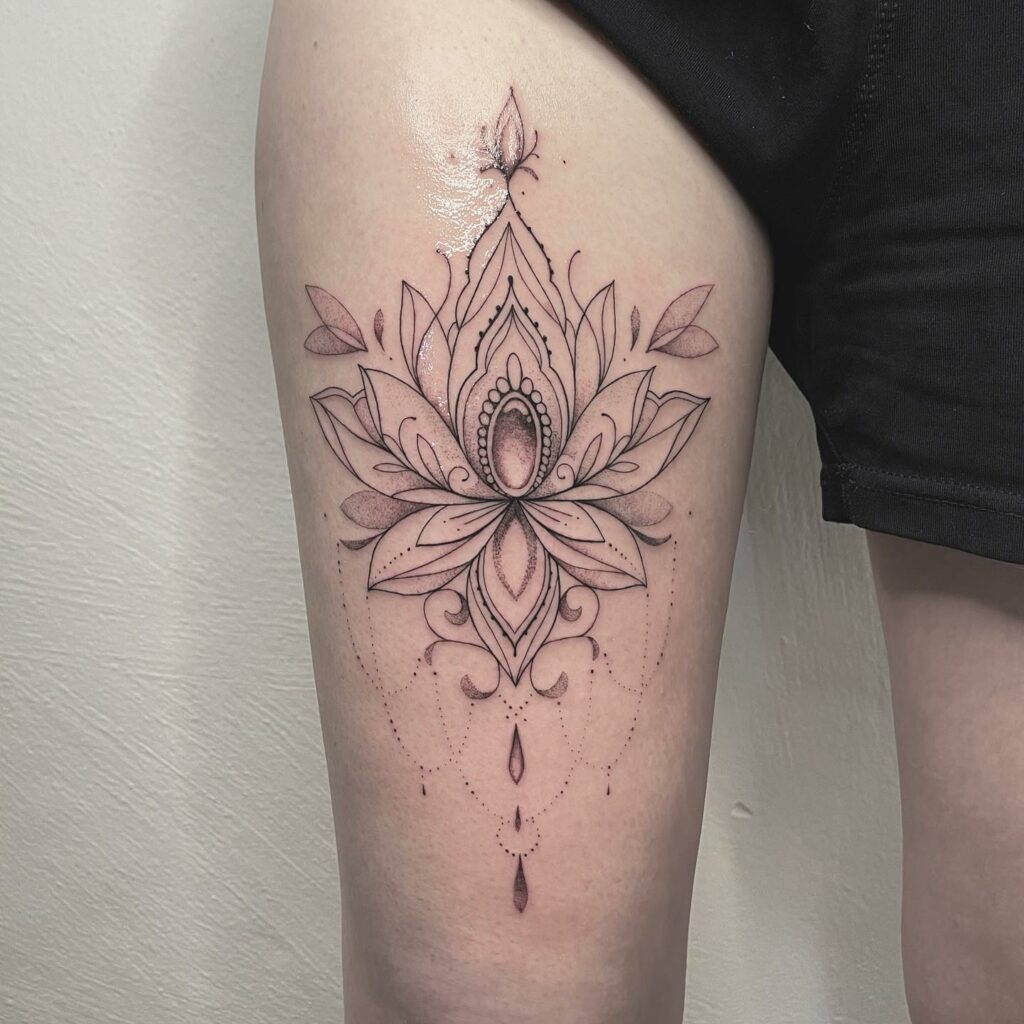 Unique Shape Mandala Lotus Tattoo 1024x1024 