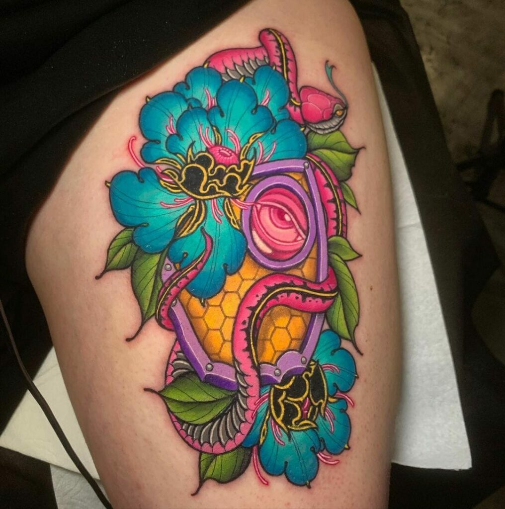 Vibrant Planchette Tattoo