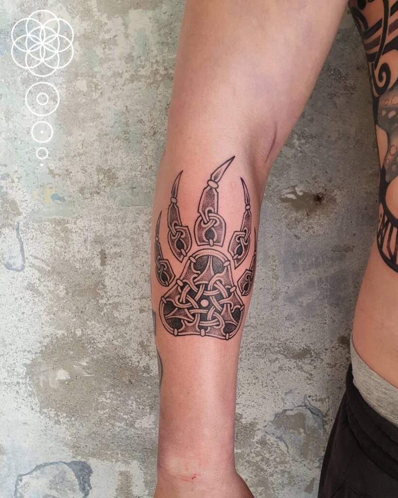 Viking Bear Claw Tattoo