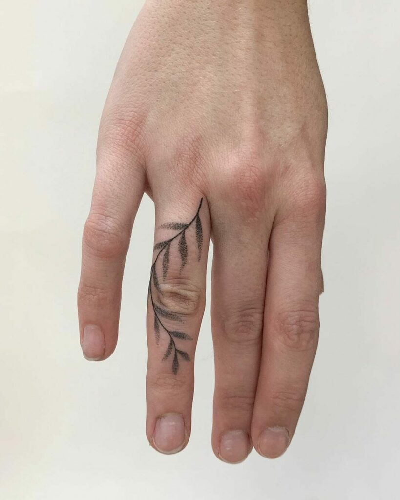 Vine Finger Tattoo
