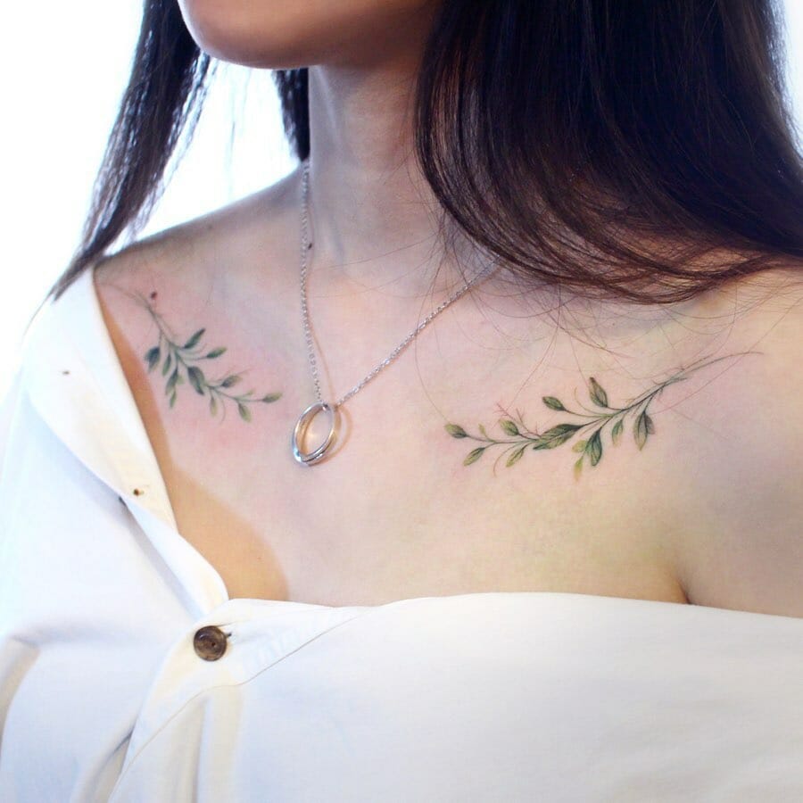 Vine Leaves Tattoo