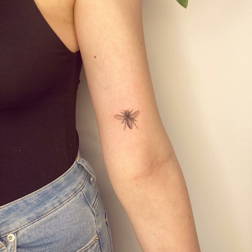 Vintage Bee Tattoo