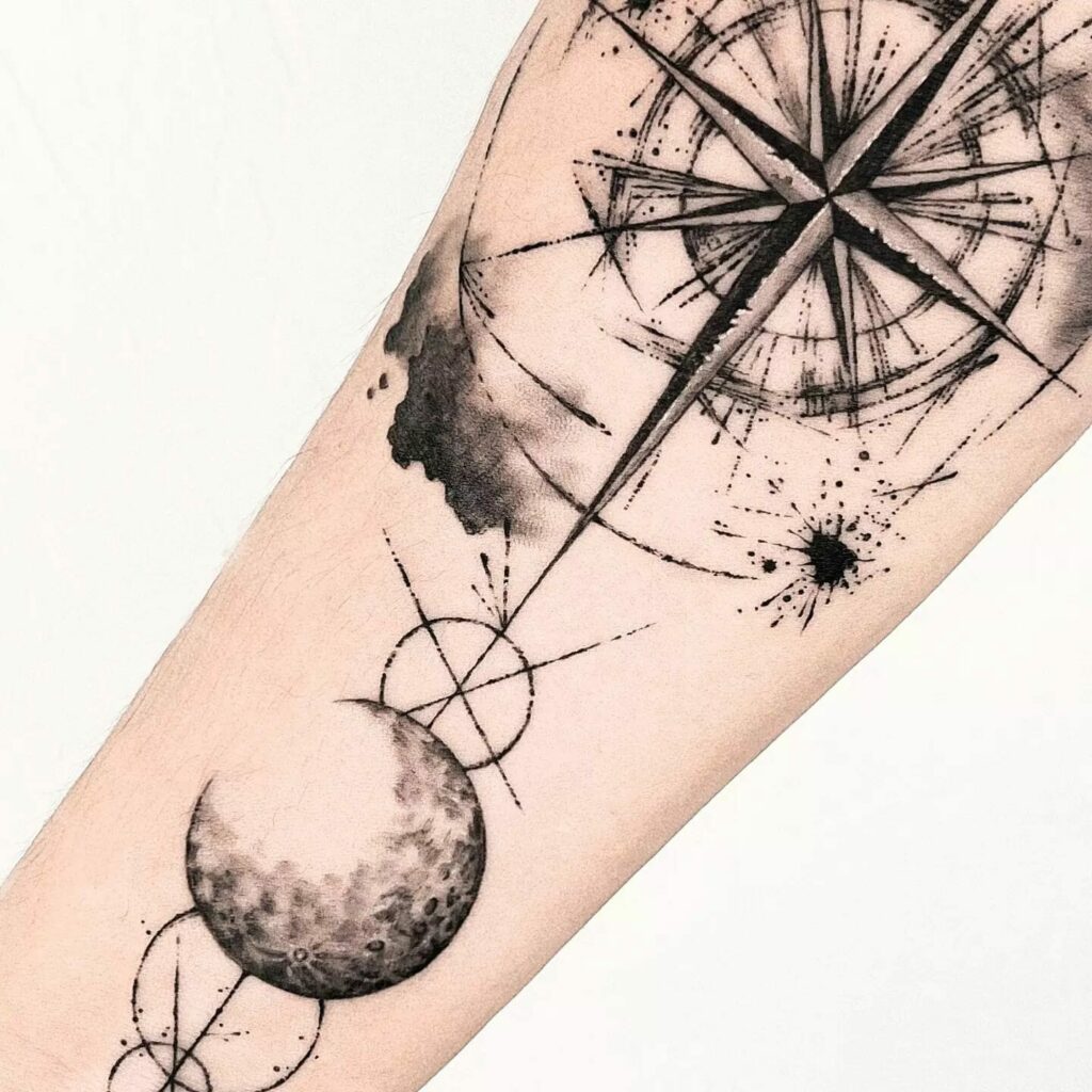 27 Gorgeous Compass Tattoo Ideas