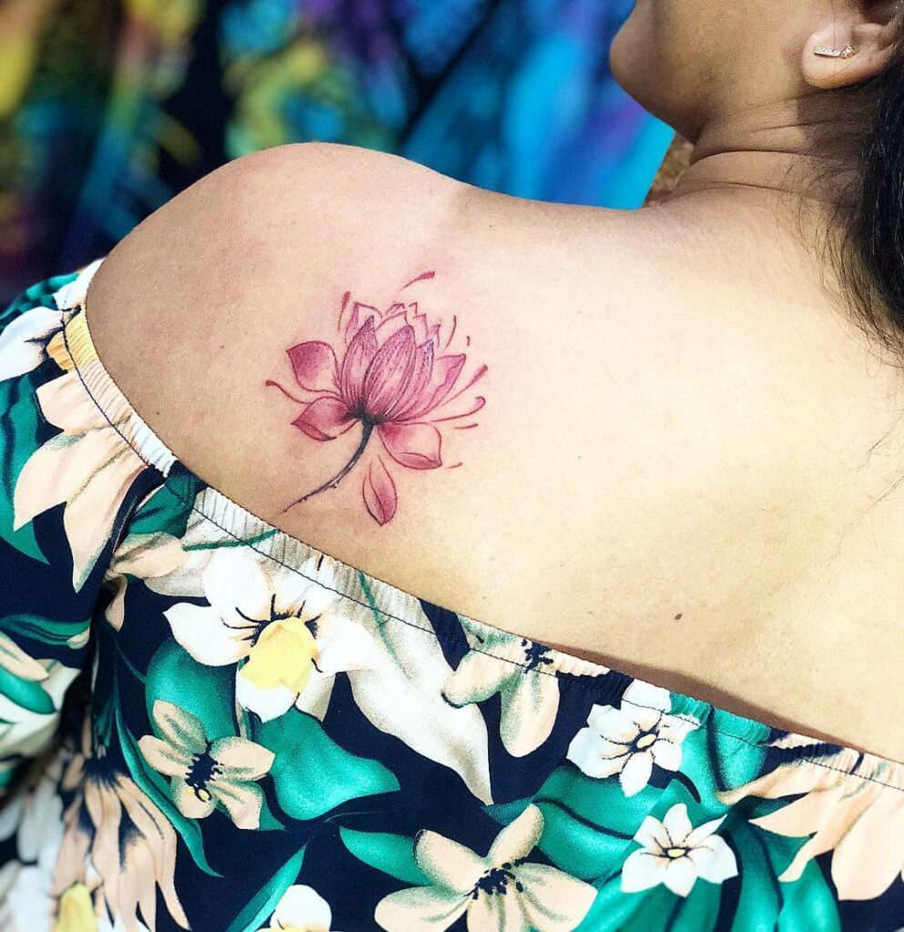 Lotus Watercolor Tattoo Images