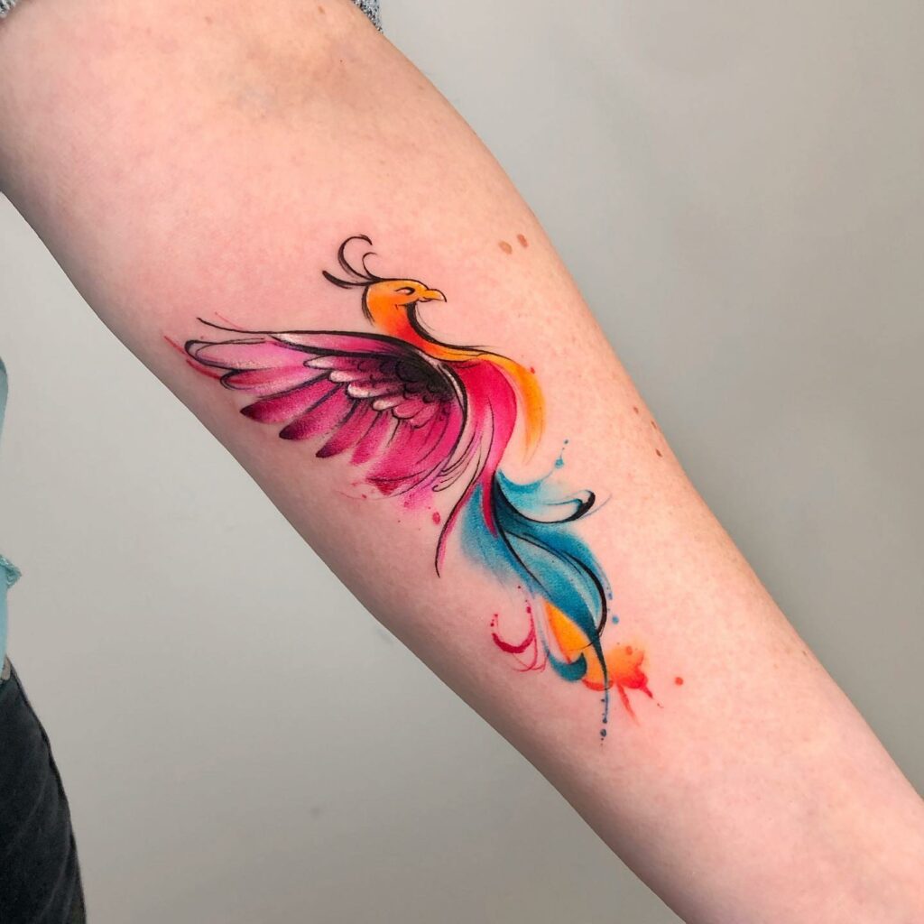 30 cool phoenix tattoo ideas with powerful meanings to try  YENCOMGH