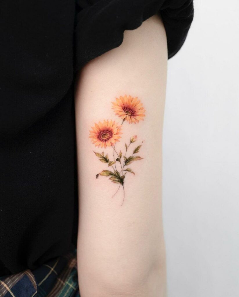 45 Best Gerbera Daisy Flower Tattoo Designs  Meaning and Ideas