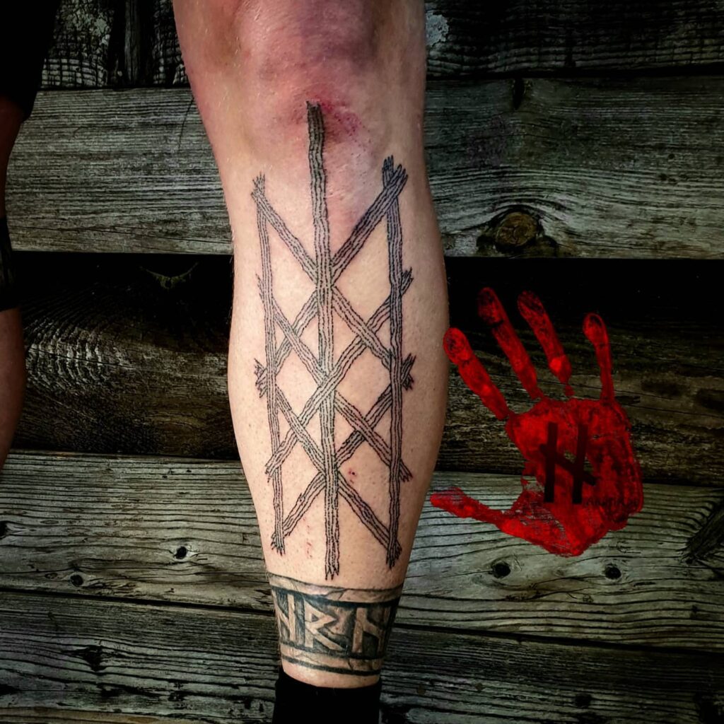 Web Of Wyrd Symbol Tattoo