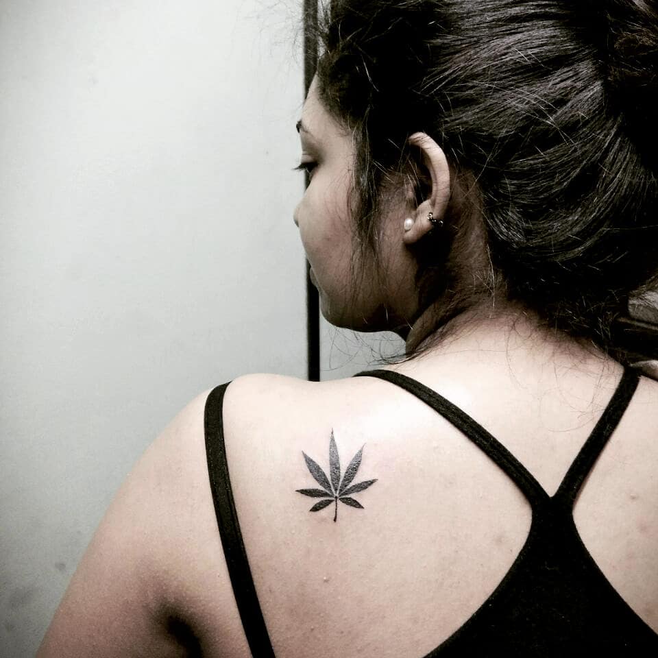 Weed Leaf Tattoo